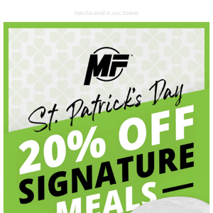 Ending Soon: 20% off your perfect diet 🍴