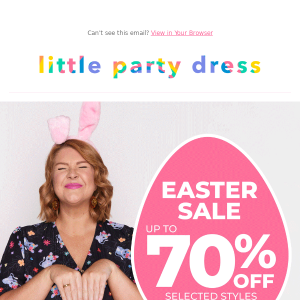 🐰 Our EASTER SALE is on NOW. Hop to it!  🌈