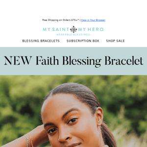 NEW Faith Blessings 🙏 Wear this bracelet as a reminder that everything is in God’s divine plan and that He is ALWAYS with you.