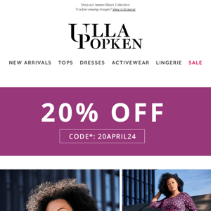 20% off throw on & go style