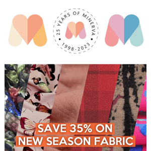 ⭐ Our new season fabric sale starts today!