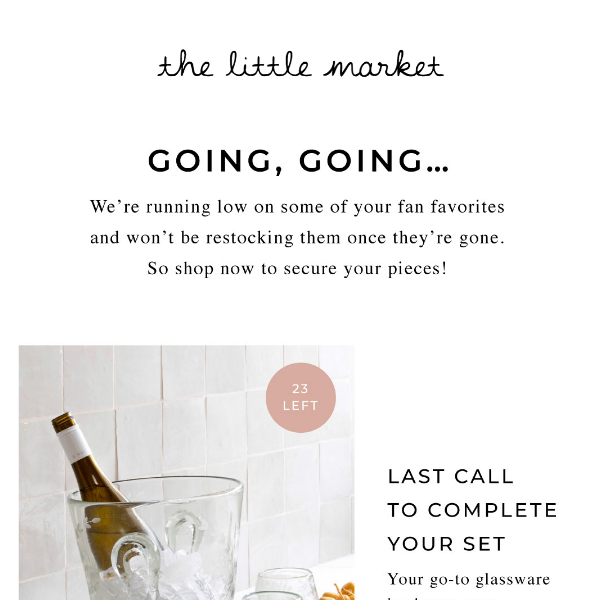 Hurry! Last Chance Handmade Goods