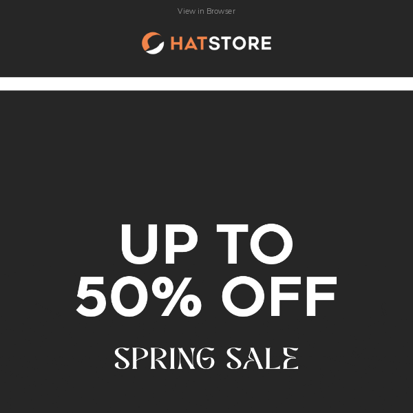 ⚡️ Spring Sale - up to 50% OFF
