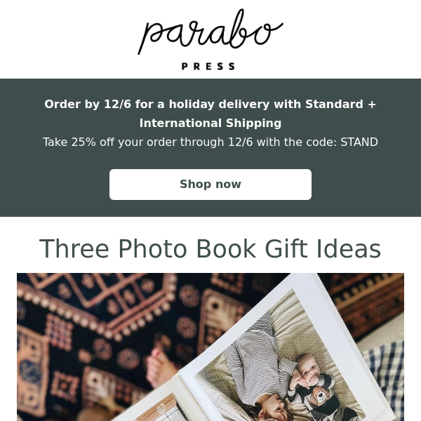 Three Easy Photo Book Gift Ideas