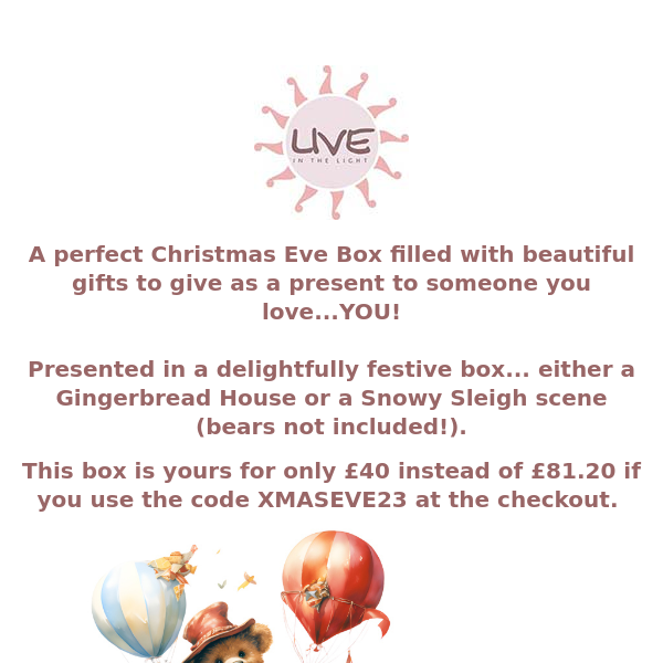 Our Christmas Eve Box ..only a few left