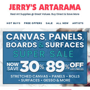 Ends Soon ✨ BIG Canvas & Surfaces Super Sale ✨