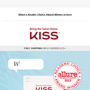 🏆 🏆 We're #1! Allure Readers choose KISS Glue-On Nails