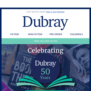 This weekend only! 20% OFF sitewide at www.dubraybooks.ie