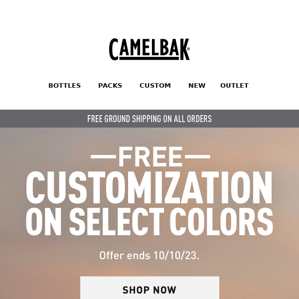 Don't miss your chance. Free Customization on your faves.