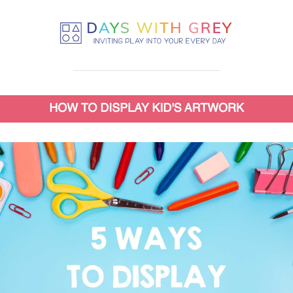 How to Display Kid Artwork