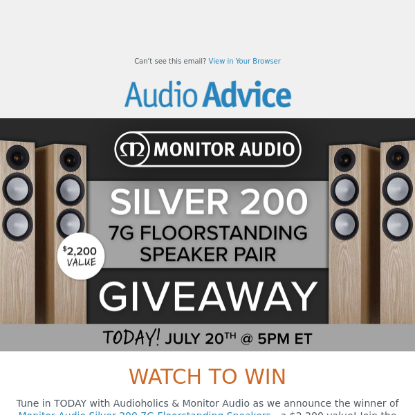 🎆 Win BIG with Monitor Audio & Audioholics! 🎆
