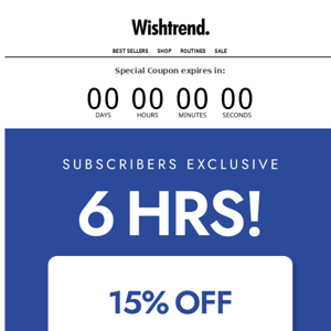 15% off everything! (6HRS⏳)