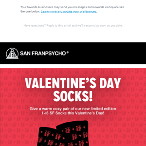 Limited Edition Valentine's Day Socks! 😍