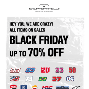 BLACK FRIDAY LAST DAY, straight to the finish line! Up to 70% OFF