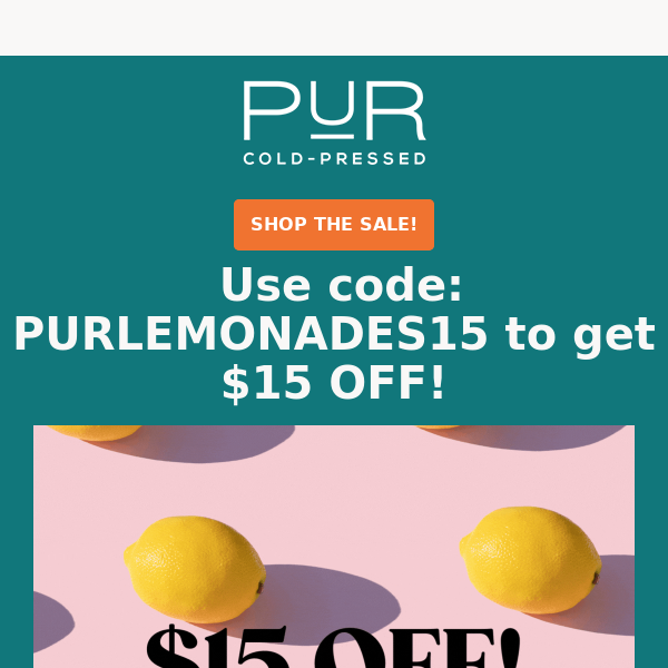 Get your PUR Lemonade Kits$15 OFF ❗️✨🍋