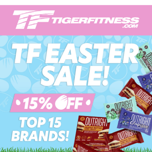 Easter Weekend Sale 🐰 15% Off & FREE Outright Bars w/ $99+ Orders