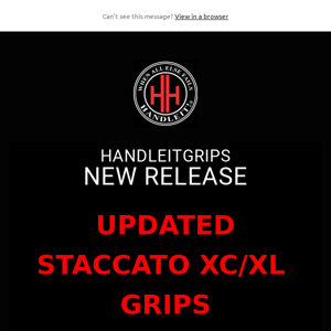 Staccato XC / XL Updated Grip Design!