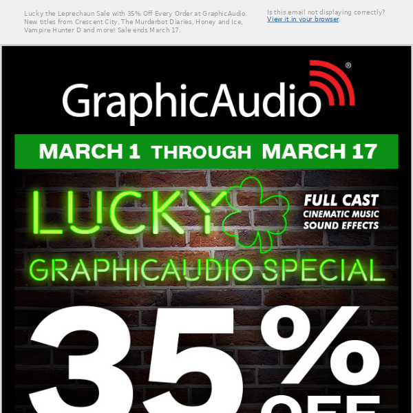 Graphic Audio - Latest Emails, Sales & Deals