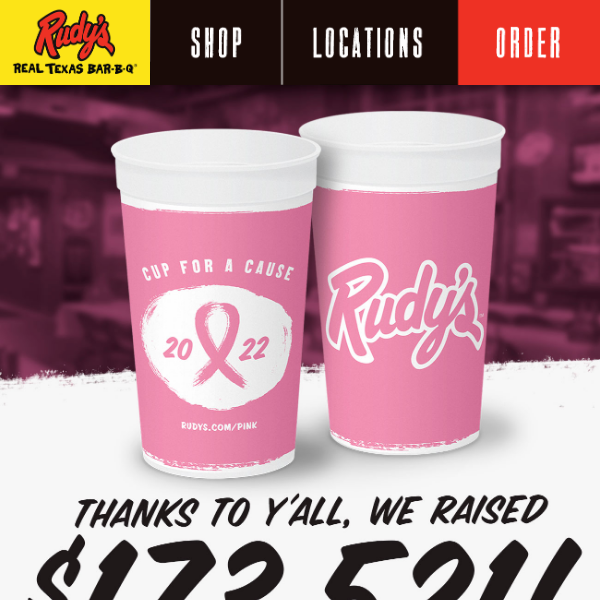 We're here to say THANK YOU 🤠 Y'all made Pink Cup a huge success! 