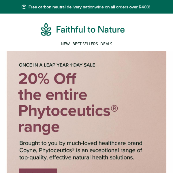TODAY ONLY - 20% OFF Phytoceutics™
