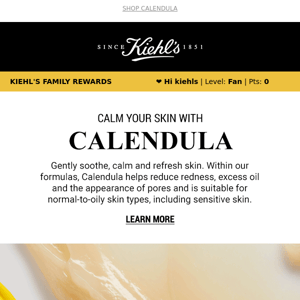 🌼 Open to calm and soothe your skin.
