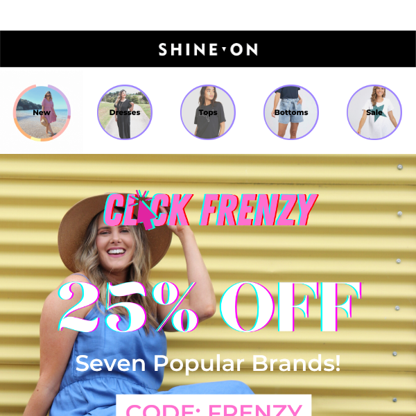 CLICK FRENZY ⚡️ 25% OFF 7 BRANDS