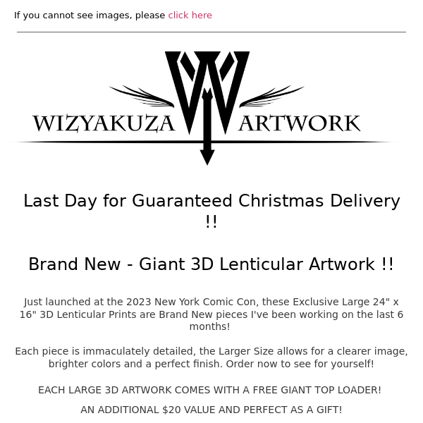 LAST DAY! - GUARANTEED CHRISTMAS DELIVERY! || Wizyakuza.com