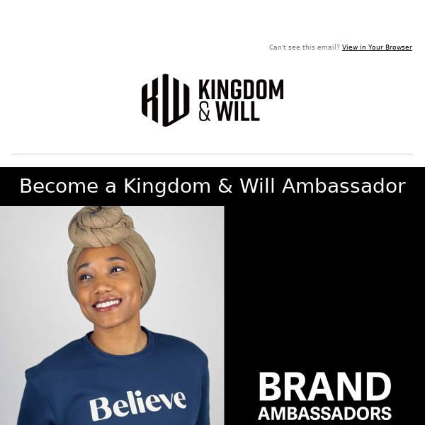 We want YOU to Become a Brand Ambassador