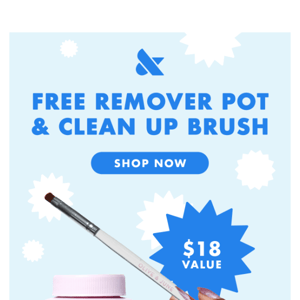 Free Remover Pot & Clean Up Brush