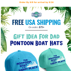 🎁 New Pontoon Boat Hats For Dad