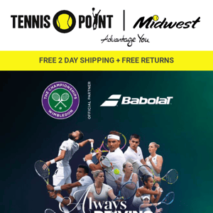 NEW Babolat Wimbledon Collection -- Driving Tennis Forward