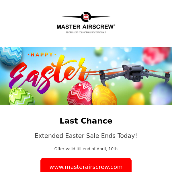 Last Chance - Extended Easter Sale Ends Today!