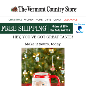 Pick Up Where You Left Off with Winking Santa Ceramic Mug Candle!