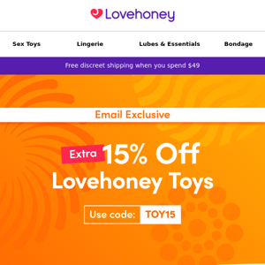 Exclusive! EXTRA Savings on Lovehoney Toys 🤑