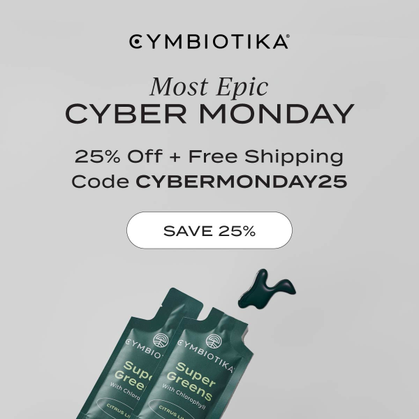 Cyber Monday. Free Shipping. 25% Off.