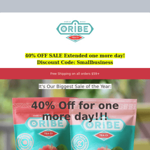 40% Off Tea Sale! - Extended one more day!