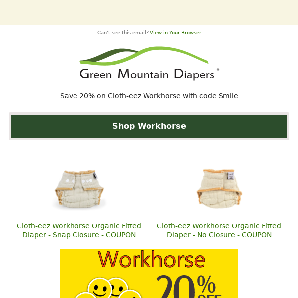 Year End Deals at Green Mountain Diapers