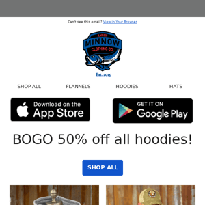 Upgrade your wardrobe with our BOGO hoodie sale