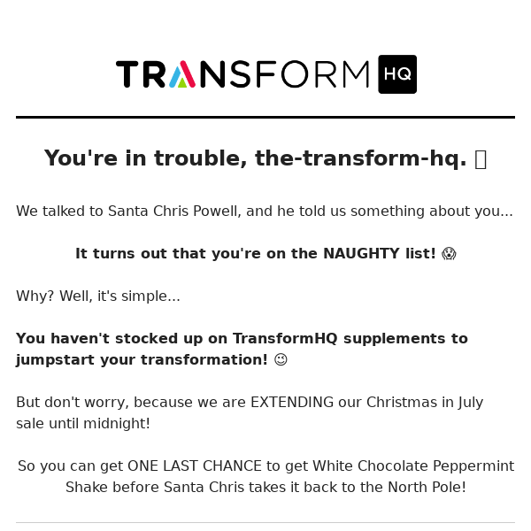 You're in trouble, The Transform HQ. 👀