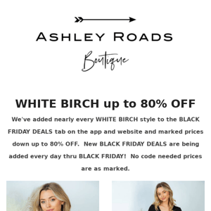 🔥 WHITE BIRCH up to 80% OFF