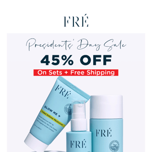 Get 45% on Sets + Free Shipping!