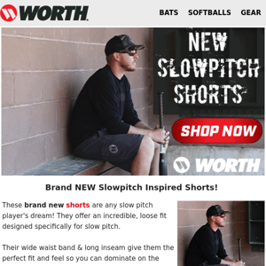 NEW Slowpitch Inspired Shorts! 🔥