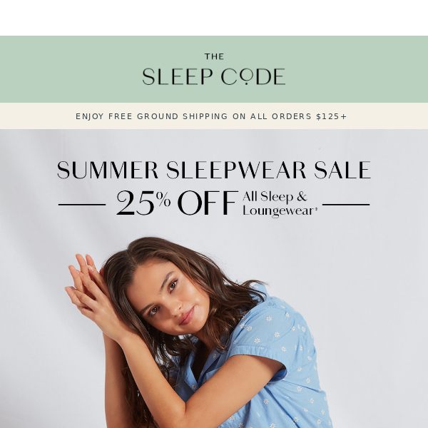 ⏰ Limited Time: 25% Off Sleep & Loungewear