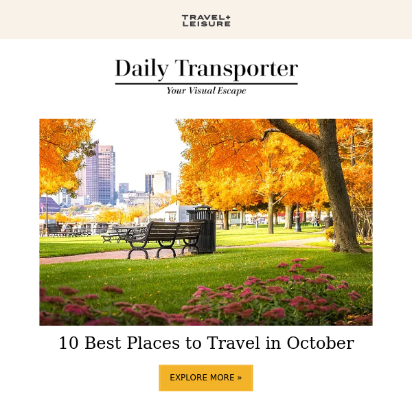 10 Best Places to Travel in October