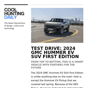 Behind the wheel of the impressive 2024 GMC Hummer EV SUV
