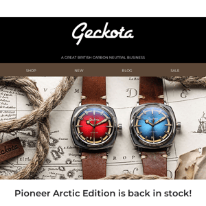 Pioneer Arctic Edition Watch is Back in Stock!