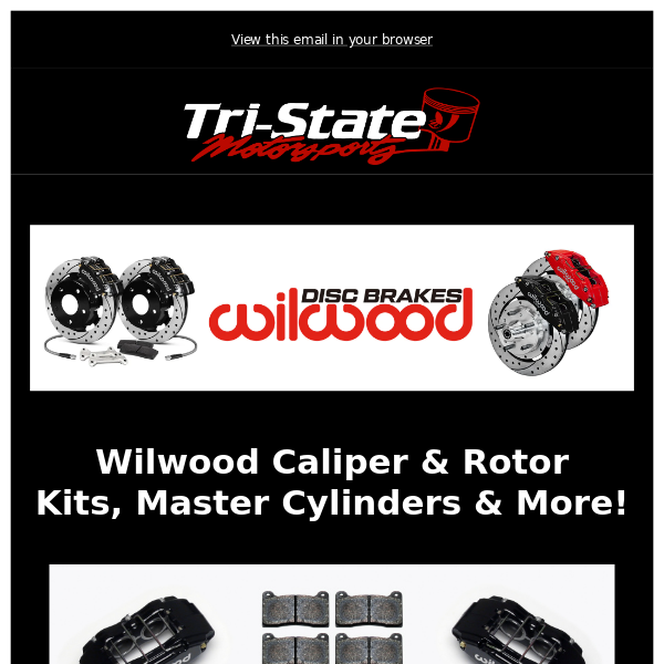 Wilwood Caliper & Rotor Kits, Master Cylinders, & More!