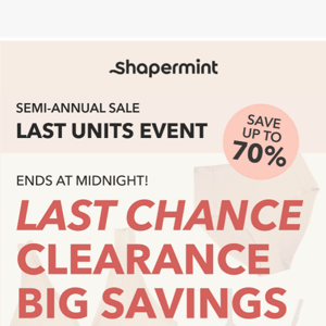 Last Chance for Clearance Deals ⏱️