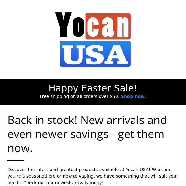 Yocan USA Easter Sale!