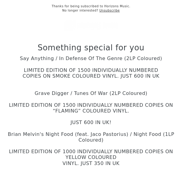 OUT NOW! SAY ANYTHING - IN DEFENSE OF THE GENRE (2LP COLOURED)